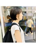 大人可愛い30代40代50ショートボブショート丸みショート