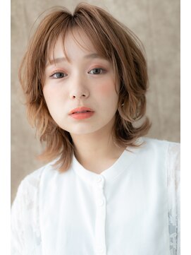 カバーヘア イヴ 戸頭店(COVER HAIR EVE) イヤリングカラーフレンチカジュアルボブウルフ314Y戸頭10代20代