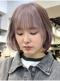 デザインカラー/ケアブリーチカラー/ハイトーン/ボブ/銀座