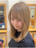 海外風ベージュのブロンドヘア[池袋/髪質改善]