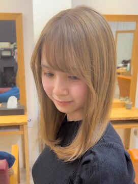 ラゴム 池袋(LAGOM) 海外風ベージュのブロンドヘア[池袋/髪質改善]