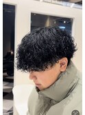 波巻きで作る''プードルパーマ''