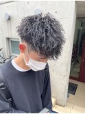 ツイストスパイラルパーマ ショートパーマ メンズパーマ 眉毛