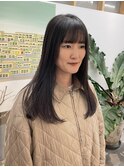 ぱっつん前髪