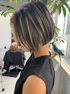 レブ 三条河原町(Reb,) ボブ×ハイライト