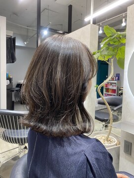 エトラ 渋谷店(etora) レイヤーカット/くびれ巻き/グレージュ