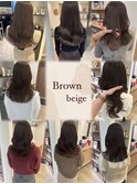 【担当きょうこ】大人可愛いブラウンベージュ/イルミナカラー