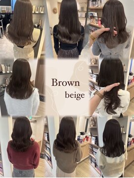 ユーフォリア 青山(Euphoria) 【担当きょうこ】大人可愛いブラウンベージュ/イルミナカラー