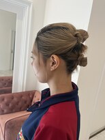 モア 岡崎(more)&nbsp;【ヘアセット】個性派タイトお団子/more岡崎 大山