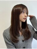 【kumu】韓国風/レイヤーカット/透明感/ロング/艶感/グレージュ