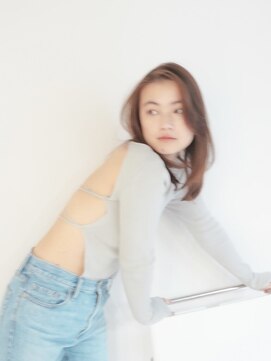 ディジョン 自由ヶ丘(Dijon) 韓国顔まわりレイヤーカットグレージュオリーブベージュブラウン