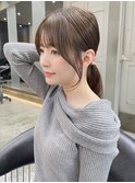 ミニウルフレイヤーカット顔周り前髪韓国ミディアムロング/大宮