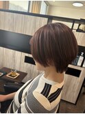 髪質改善カラー×ショートボブ