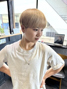 アグ ヘアー ロジェット 松本桐店(Agu hair rojet) 抜きっぱなしブリーチ&マッシュショート