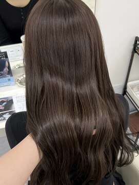 アイトーキョーエス 渋谷(AI TOKYO S) オリーブグレージュブリーチなしダブルカラー透明感暗めカラー