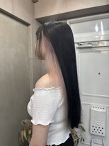 ファビ 渋谷(Fab)&nbsp;くびれヘア/暗めカラー/アプリコットオレンジ/縮毛矯正