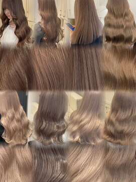 ベレーザ 渋谷(BELEZA) 16528ブリーチ&ダブルカラーミルクティーチョコレートブラウン