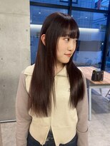 キーチェ 梅田中崎町(keych)&nbsp;レイヤーカット/髪質改善/オリーブベージュ/前髪カット