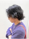 ナチュラルヘア/メンズパーマ/刈り上げ/理容室/ロングヘア