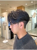 【ニュアンスパーマ】刈り上げセンターパート
