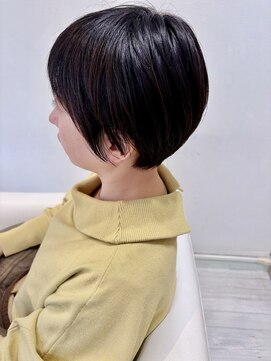 デイジー(Daisy) 大人ショートボブ丸みショートマッシュショート白髪ぼかし