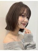 レイヤーボブ/切りっぱなしボブ/フェイスレイヤー