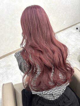 ツキ 横浜店(tuki) ブリーチなしダブルカラー　ワインレッド