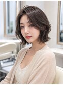 【Labimani】韓国レイヤーボブ、フレンチバング、ハッシュカット