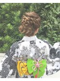 浴衣ヘアアレンジ　ヘアセット