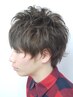 Men'sパーマ・カット・シェービング付＋眉カット付¥7000