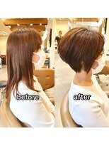 ジュエヘアー(jouet hair) 襟足スッキリお首が長く見えるショートボブ