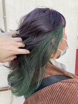 レパード(Leopard) インナーカラー（グリーン）
