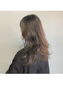 大人なダークモカグレージュ×ロングレイヤー