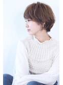 大人かわいいワイドバングショート