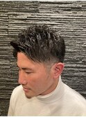 ツーブロックアップバンク形状記憶パーマ
