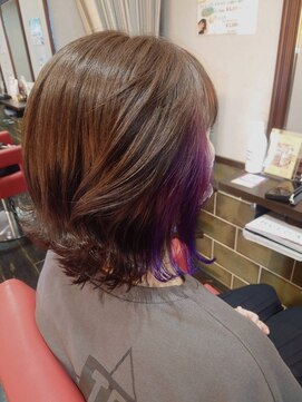 プリーズヘア(Please hair) イヤリングカラー　ボブ