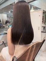 メーヴェ(Mowen) mowen 南堀江 切りっぱなし×グレージュカラー×艶髪