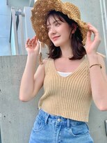 〇ラベンダーベージュ ブリーチなし 夏ヘアー