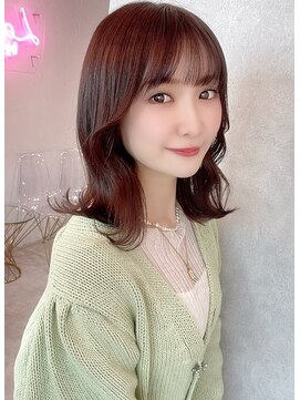 ラルムバイシー 新宿(LARME by Sea) 韓国前髪顔周り×フェミニン【新宿/髪質改善】