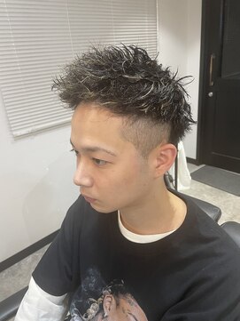 ボルド(MEN'S HAIR SALON BORDO) ジェットモヒカン×ハイライト×ツイスパ