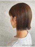 ブラウンベージュ×切りっぱなしボブ_807S1550_2