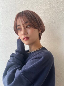 ガーランドツー(Garland 2F) マッシュショートピンクベージュ大人可愛い