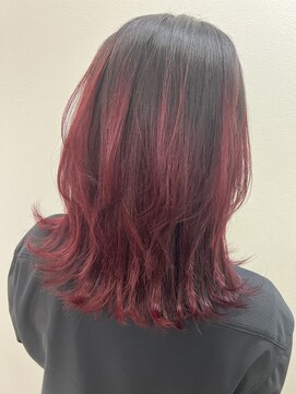 アールモンドヘア新世界 【北見】#グラデーションカラー#ブリーチカラー#ウルフヘア