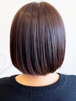 レポヘアー(Repos hair)&nbsp;20代30代40代髪質改善カラーショコラブラウンナチュラルボブ艶感