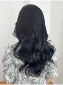 くびレイヤー美髪アッシュブラック_ba485231