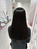 ロンドルーチェ 心斎橋(Lond luce)&nbsp;ダークアッシュ/ミディアムレイヤーカット［髪質改善/縮毛矯正］