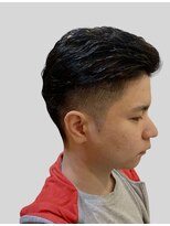 銀座マツナガ 浅草店&nbsp;ツーブロ七三アップバングゆるふわパーマ