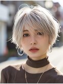 軽さショート　大人ハイトーングレージュ
