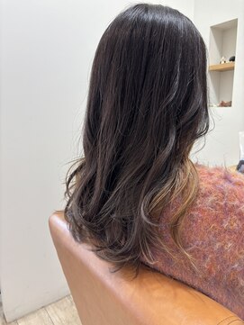 リール ヘアー 箱崎店(rire hair) グラデーション×イヤリングカラー