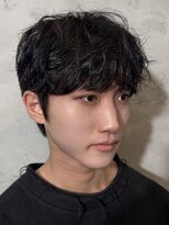 韓国シースルーマッシュシャドウパーマフェザーパーマ